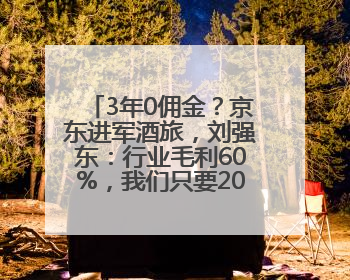 3年0佣金？京东进军酒旅，刘强东：行业毛利60%，我们只要20%！自曝曾请王兴吃饭“我要做外卖了”