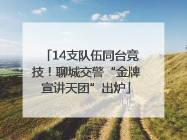 14支队伍同台竞技！聊城交警“金牌宣讲天团”出炉