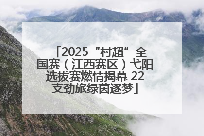 2025“村超”全国赛（江西赛区）弋阳选拔赛燃情揭幕 22支劲旅绿茵逐梦