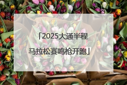 2025大通半程马拉松赛鸣枪开跑