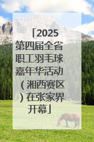 2025第四届全省职工羽毛球嘉年华活动（湘西赛区）在张家界开幕